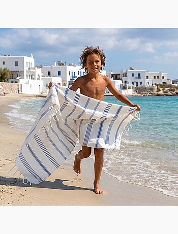 Fouta toalla de playa infantil algodón reciclado | Reva