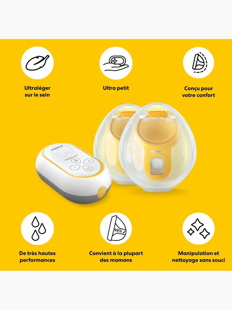 Freestyle Mini Hands-free MEDELA - Extractor de leche eléctrico portátil único de 24 mm - Fácil de Transparente - Kiabi