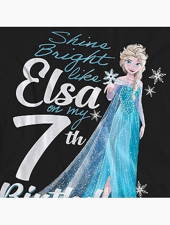 Frozen - Camiseta Bright Like Elsa 7 Cumpleaños para Adultos Unisex