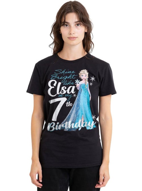 Frozen - Camiseta Bright Like Elsa 7 Cumpleaños para Adultos Unisex - Kiabi Frozen - Camiseta Bright Like Elsa 7 Cumpleaños para Adultos Unisex - Kiabi