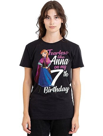 Frozen - Camiseta Fearless Like Anna 7 Cumpleaños para Adultos Unisex