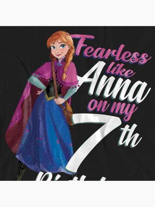 Frozen - Camiseta Fearless Like Anna 7 Cumpleaños para Adultos Unisex - Kiabi
