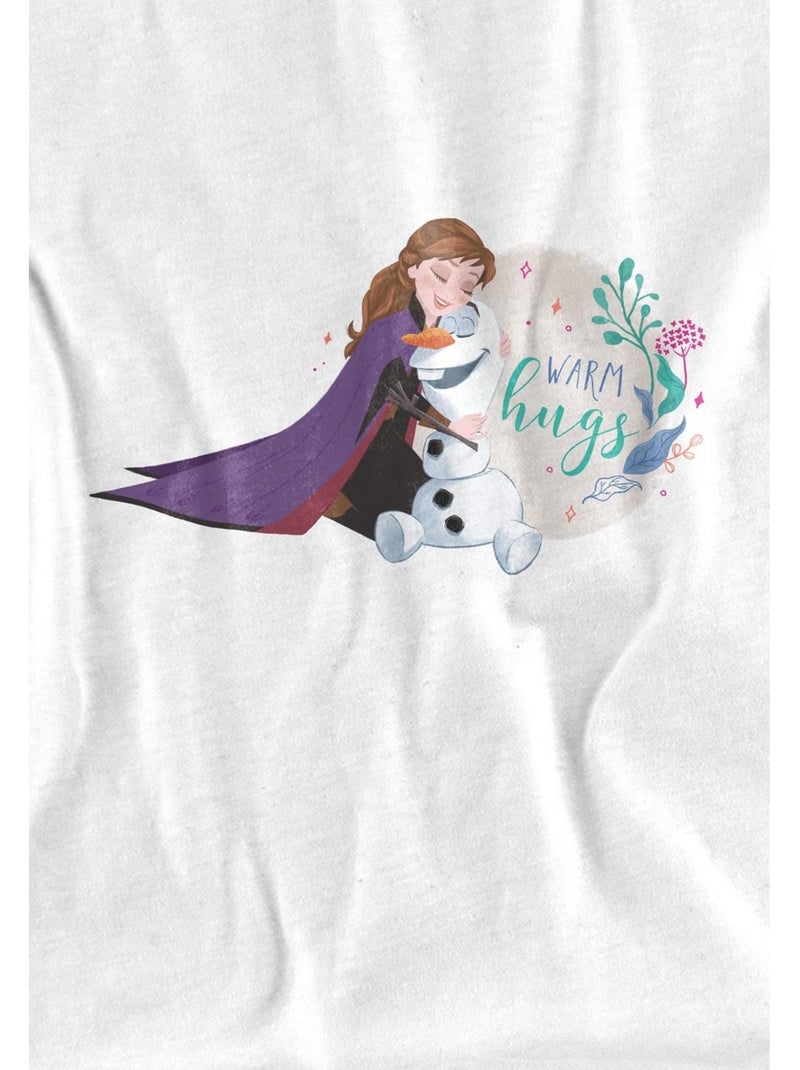 Frozen - Camiseta Like Warm Hugs de Anna Olaf para Niños/Niñas Blanco - Kiabi