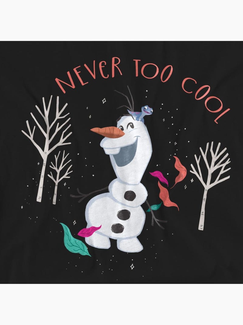 Frozen - Camiseta Never Too Cool de Olaf para Adultos Unisex Negro - Kiabi