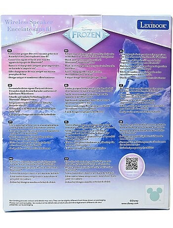 Frozen bluetooth karaoke con 2 micrófonos inalámbricos