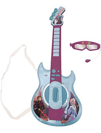 Frozen Iluminación Electrónica Guitarrara con Micrófono en forma de gafas