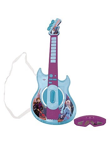 Frozen Iluminación Electrónica Guitarrara con Micrófono en forma de gafas