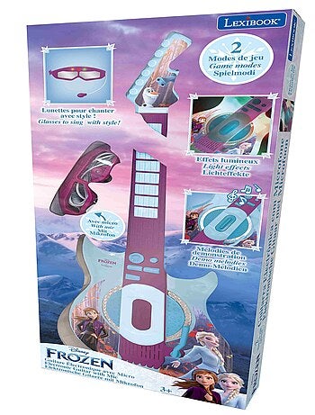 Frozen Iluminación Electrónica Guitarrara con Micrófono en forma de gafas