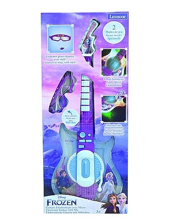 Frozen Iluminación Electrónica Guitarrara con Micrófono en forma de gafas