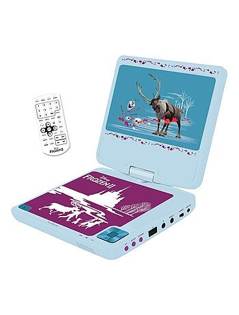 Frozen Reproductor de DVD puertoátil Pantalla giratoria de 7 con puerto USB y auriculares