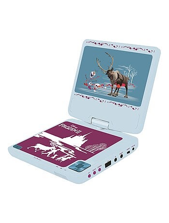 Frozen Reproductor de DVD puertoátil Pantalla giratoria de 7 con puerto USB y auriculares