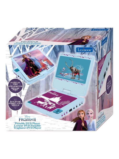 Frozen Reproductor de DVD puertoátil Pantalla giratoria de 7 con puerto USB y auriculares - Kiabi