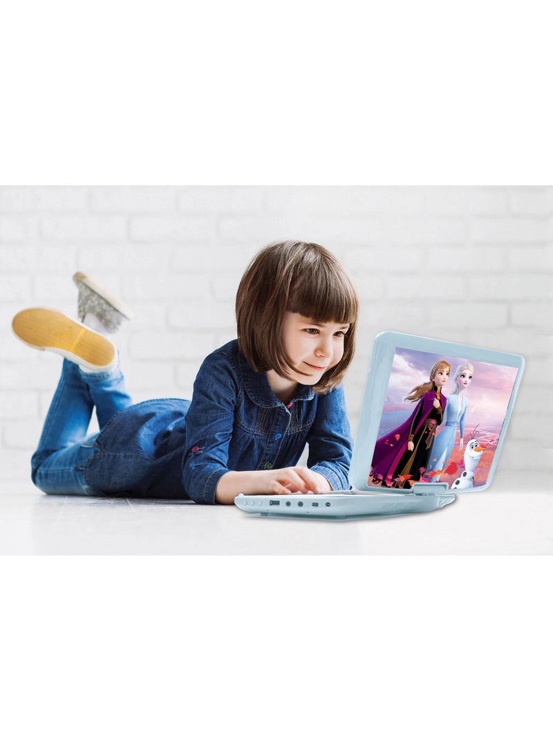 Frozen Reproductor de DVD puerto?til Pantalla giratoria de 7 con puerto USB y auriculares Azul - Kiabi