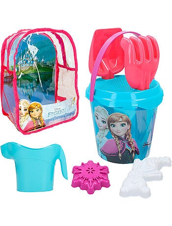 Frozen set cubo de playa c/accesorios y mochila transporte