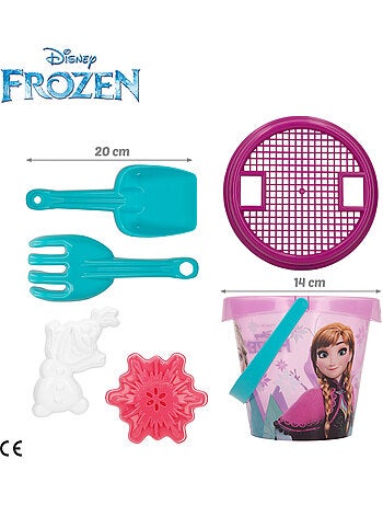 Frozen set cubo playa con accesorios mochila y poncho