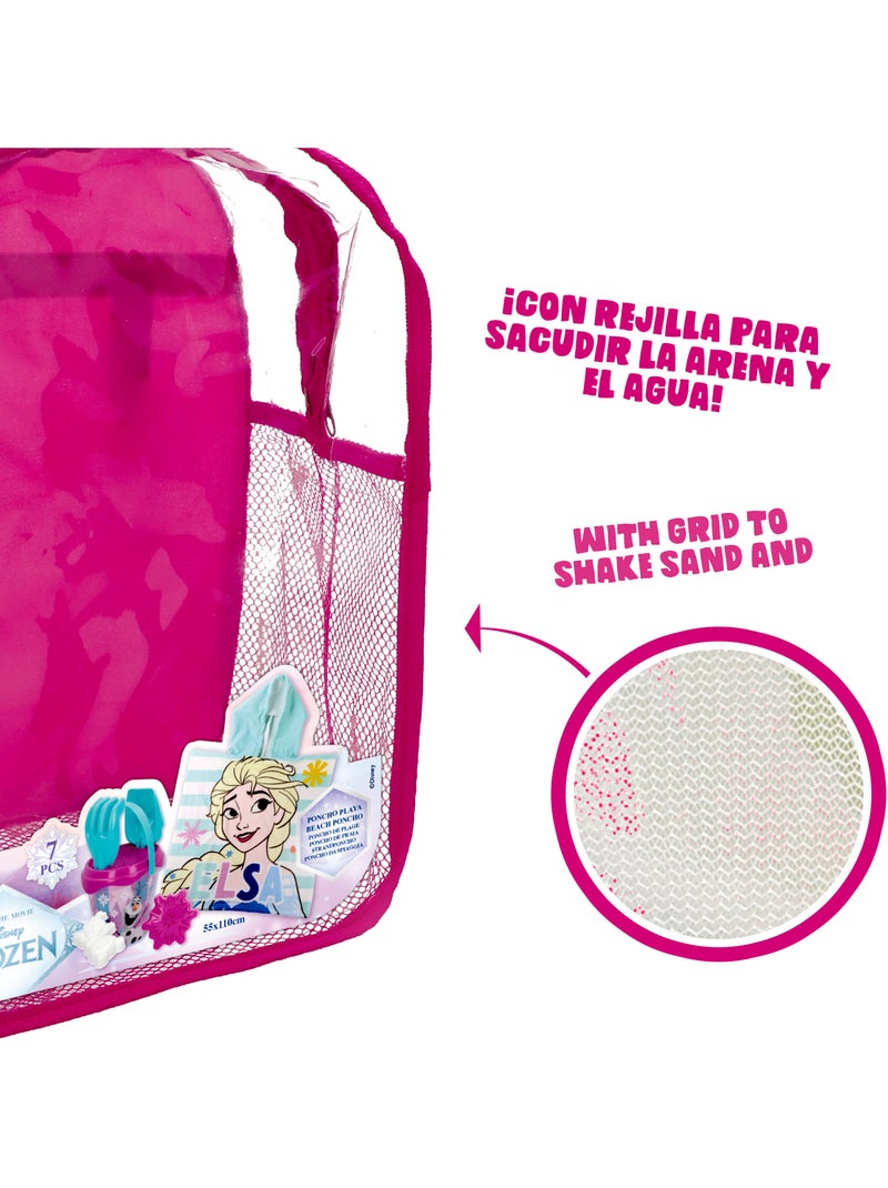 Frozen set cubo playa con accesorios mochila y poncho N/D - Kiabi