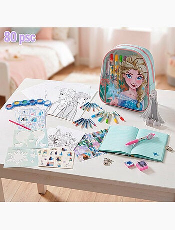 Frozen set de dibujo 80 piezas + 3 años