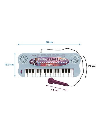 Frozen Teclado de piano electrónico con micrófono (32 teclas)