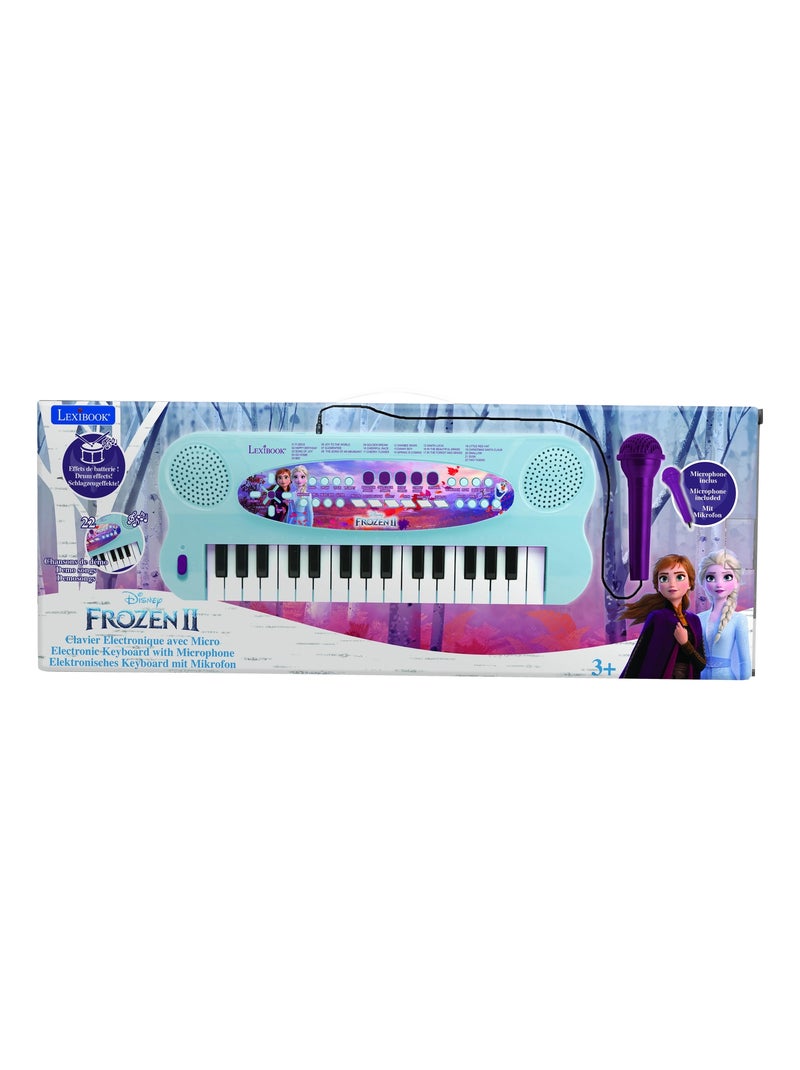 Frozen Teclado de piano electrónico con micrófono (32 teclas) Azul - Kiabi