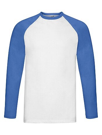 Fruit of the Loom - Camiseta Baseball de Manga Larga para Hombre