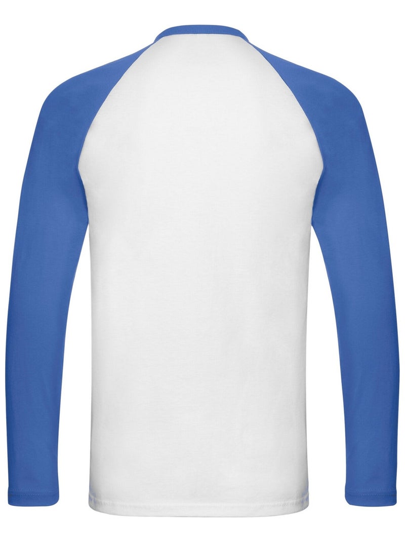Fruit of the Loom - Camiseta Baseball de Manga Larga para Hombre Blanco - Kiabi