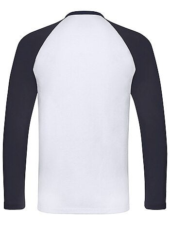 Fruit of the Loom - Camiseta Baseball de Manga Larga para Hombre