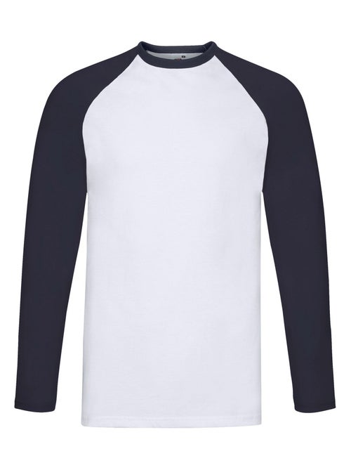 Fruit of the Loom - Camiseta Baseball de Manga Larga para Hombre - Kiabi Fruit of the Loom - Camiseta Baseball de Manga Larga para Hombre - Kiabi
