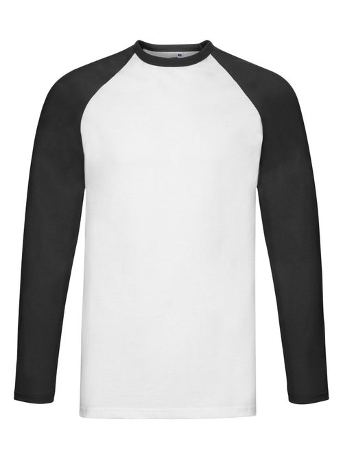Fruit of the Loom - Camiseta Baseball de Manga Larga para Hombre - Kiabi Fruit of the Loom - Camiseta Baseball de Manga Larga para Hombre - Kiabi