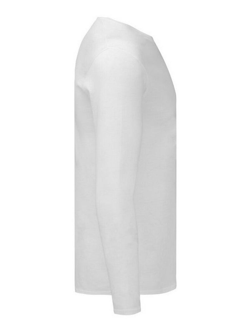 Fruit of the Loom - Camiseta Iconic 140 de Manga Larga para Hombre Blanco - Kiabi