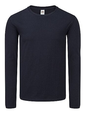 Fruit of the Loom - Camiseta Iconic 150 de Manga Larga para Hombre