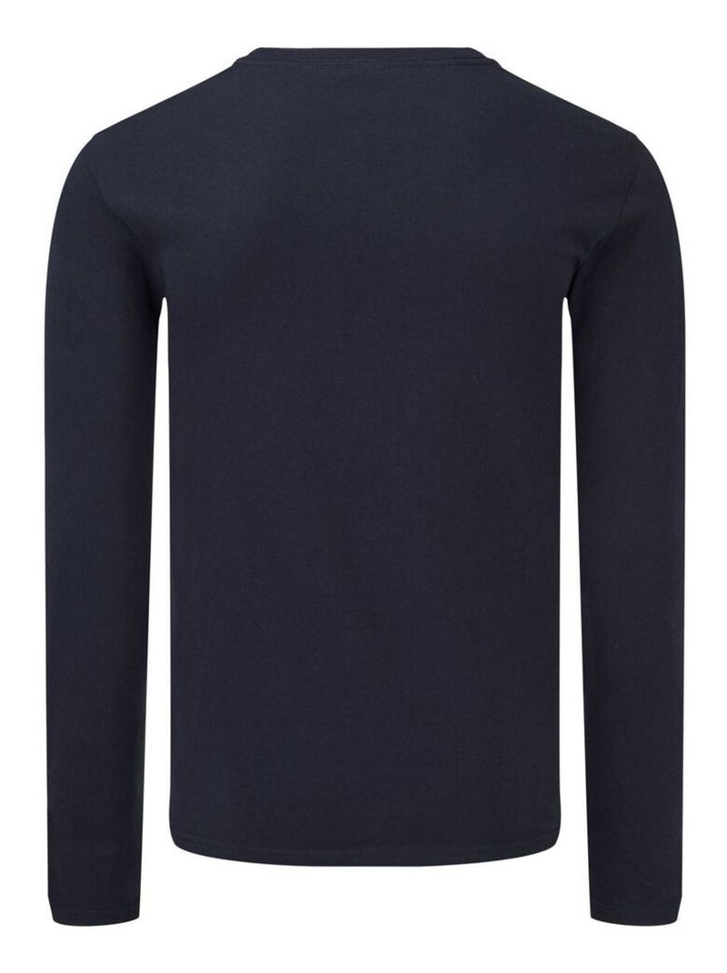 Fruit of the Loom - Camiseta Iconic 150 de Manga Larga para Hombre Azul noche - Kiabi