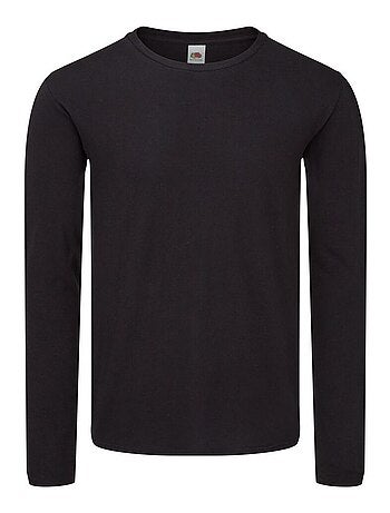 Fruit of the Loom - Camiseta Iconic 150 de Manga Larga para Hombre