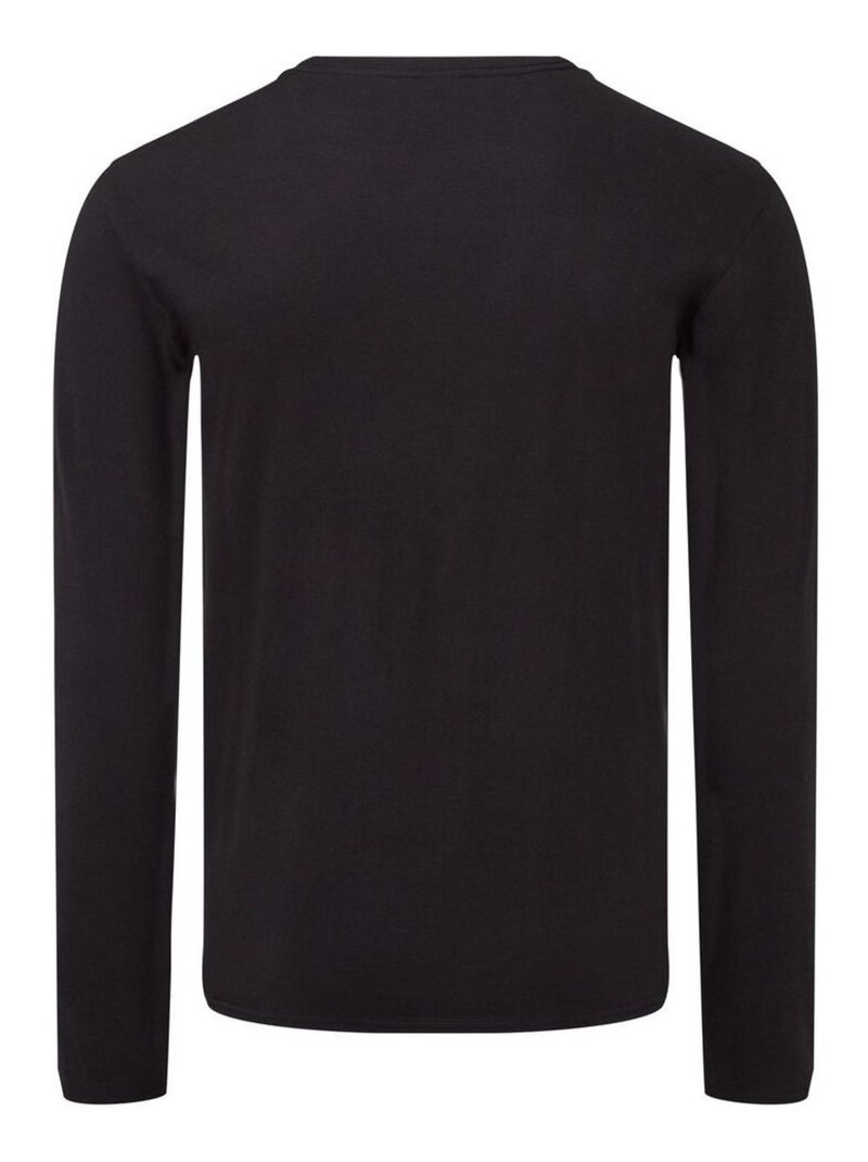 Fruit of the Loom - Camiseta Iconic 150 de Manga Larga para Hombre Negro - Kiabi