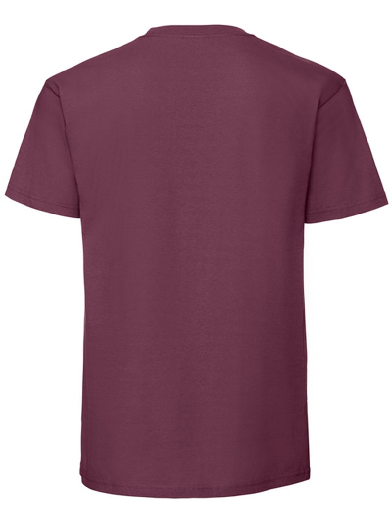 Fruit of the Loom - Camiseta Iconic 195 para Adultos Unisex Burdeos - Kiabi