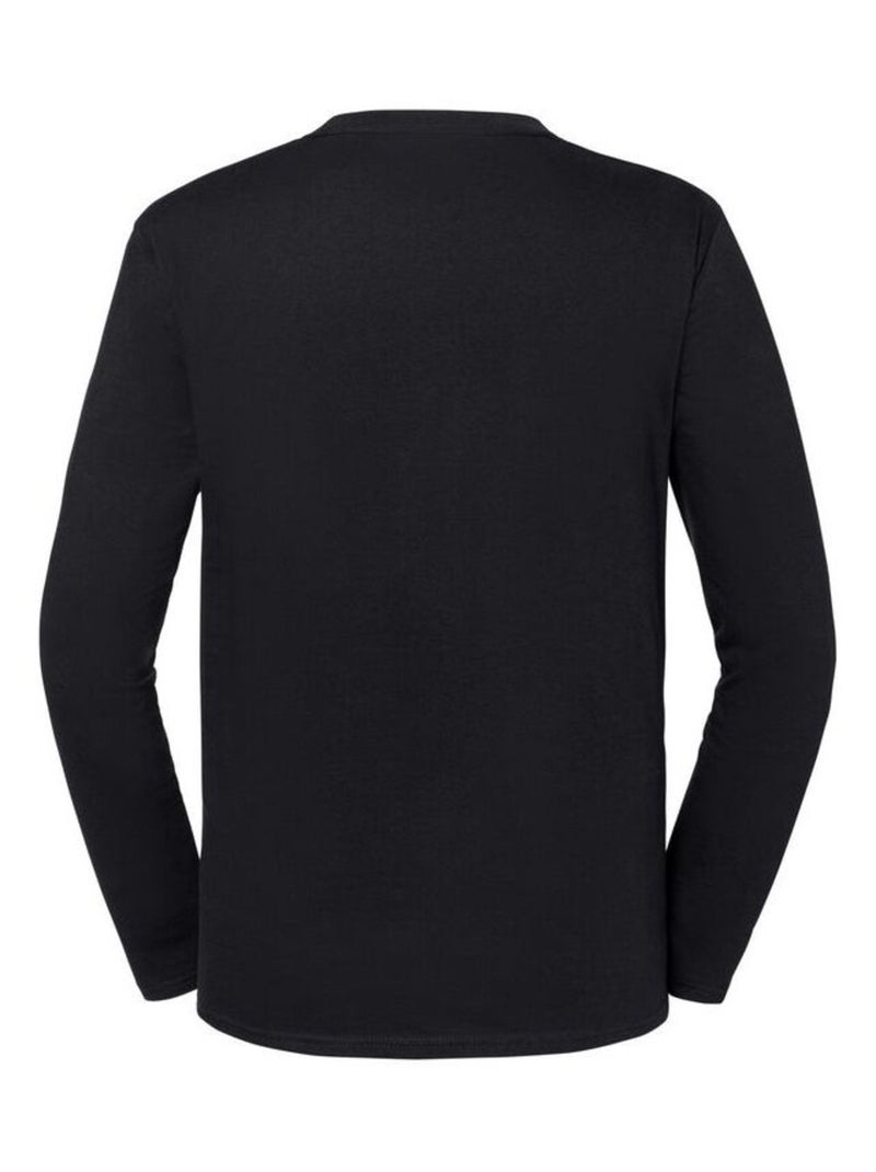 Fruit of the Loom - Camiseta Iconic 195 Premium de Algodón Ringspun de Manga Larga para Hombre Negro - Kiabi
