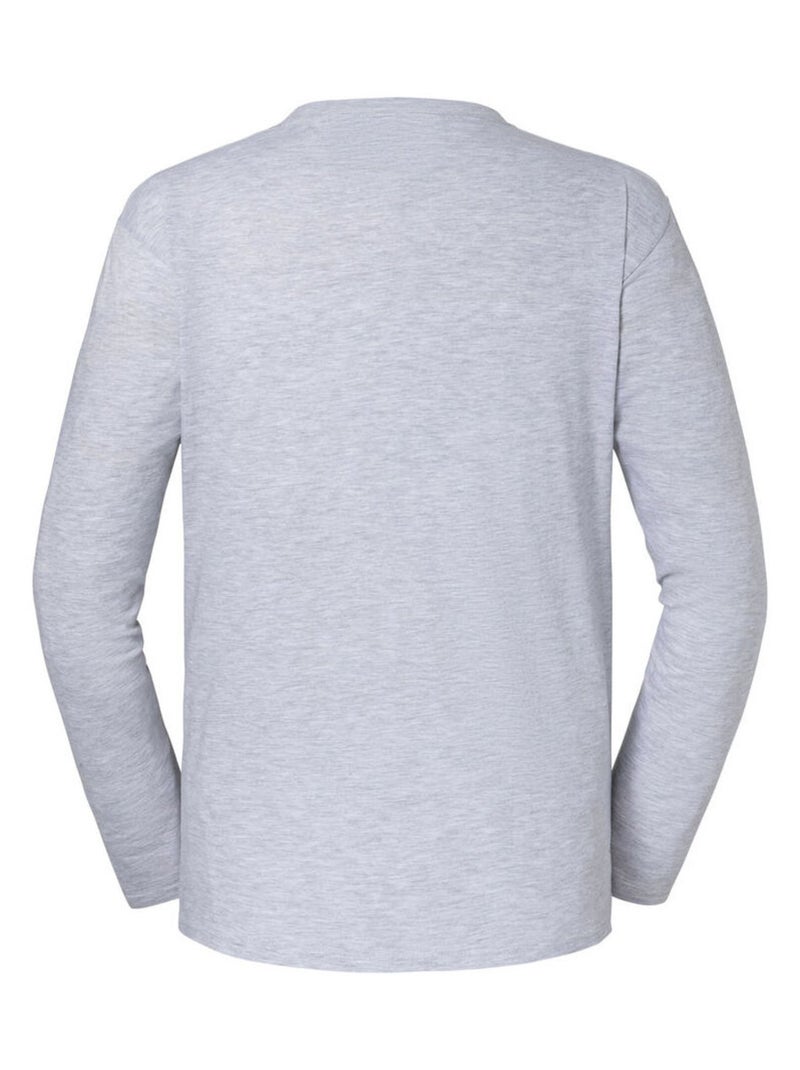 Fruit of the Loom - Camiseta Iconic 195 Premium de Jaspeado de Manga Larga para Hombre Gris - Kiabi