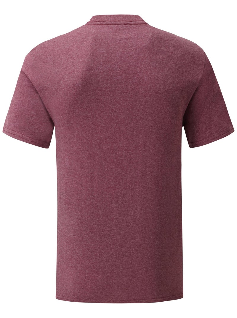 Fruit of the Loom - Camiseta Iconic de Jaspeado para Adultos Unisex Burdeos - Kiabi