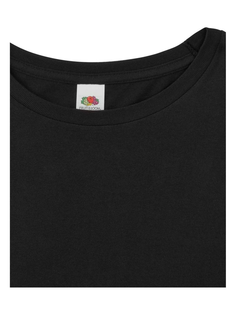 Fruit of the Loom - Camiseta Iconic de Manga Larga para Adultos Unisex Negro - Kiabi