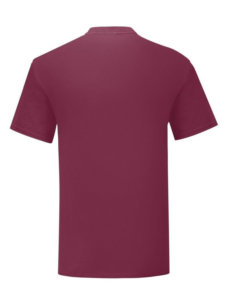 Fruit of the Loom - Camiseta Iconic para Adultos Unisex Burdeos - Kiabi