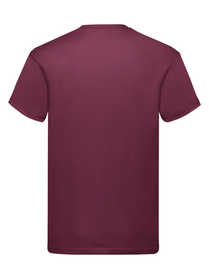 Fruit of the Loom - Camiseta Original de Algodón para Adultos Unisex Burdeos - Kiabi