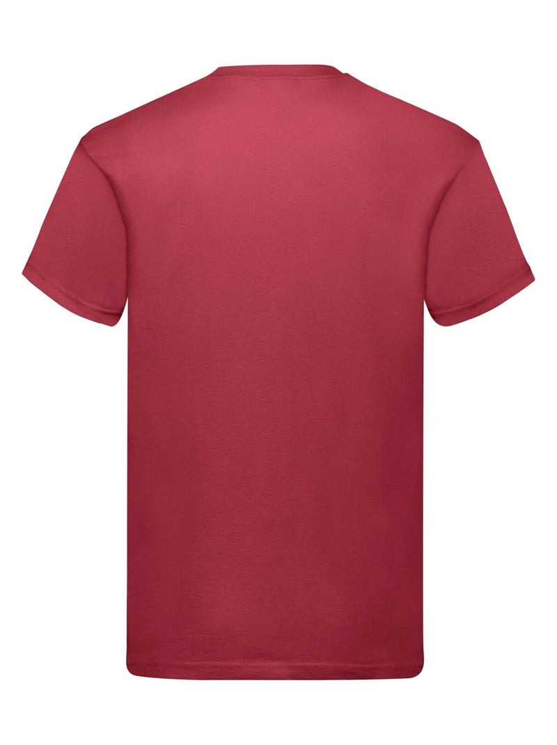 Fruit of the Loom - Camiseta Original de Algodón para Adultos Unisex Rojo ladrillo - Kiabi