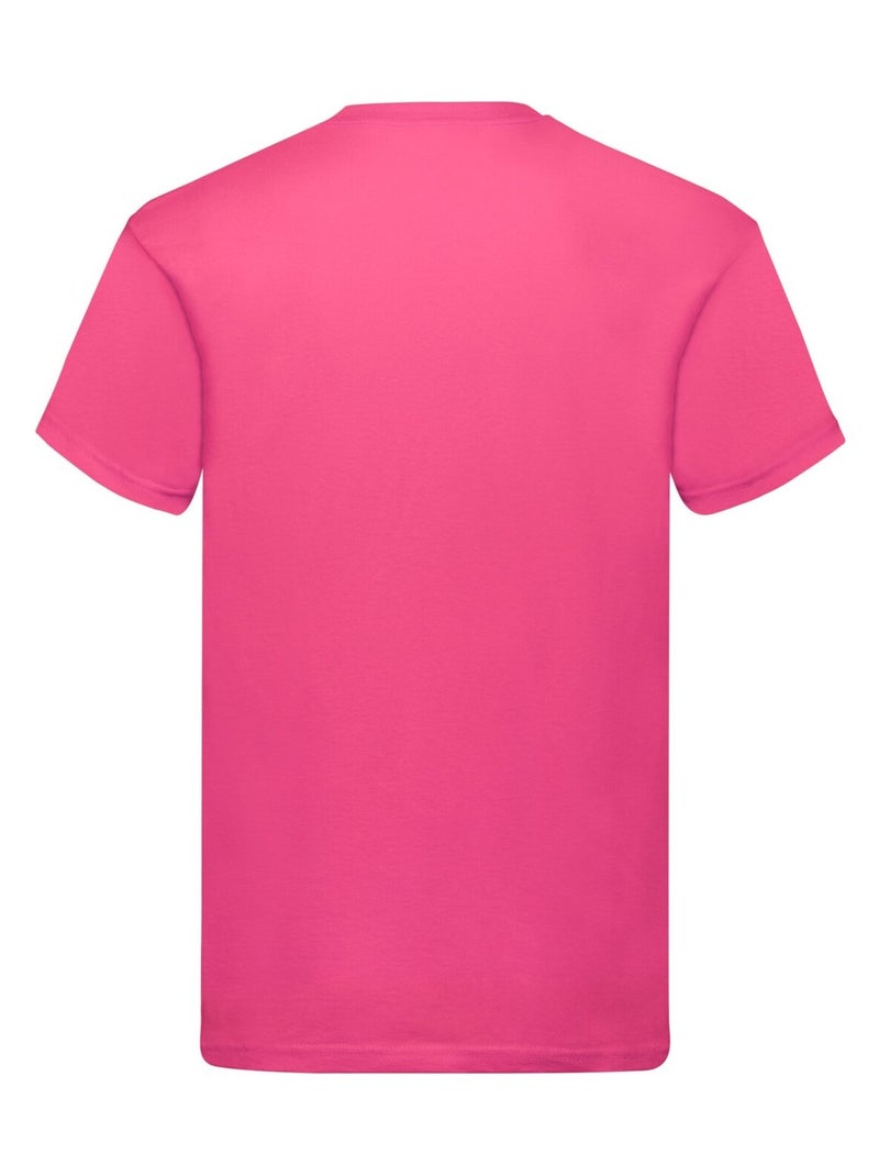 Fruit of the Loom - Camiseta Original de Algodón para Adultos Unisex Rosa fucsia - Kiabi