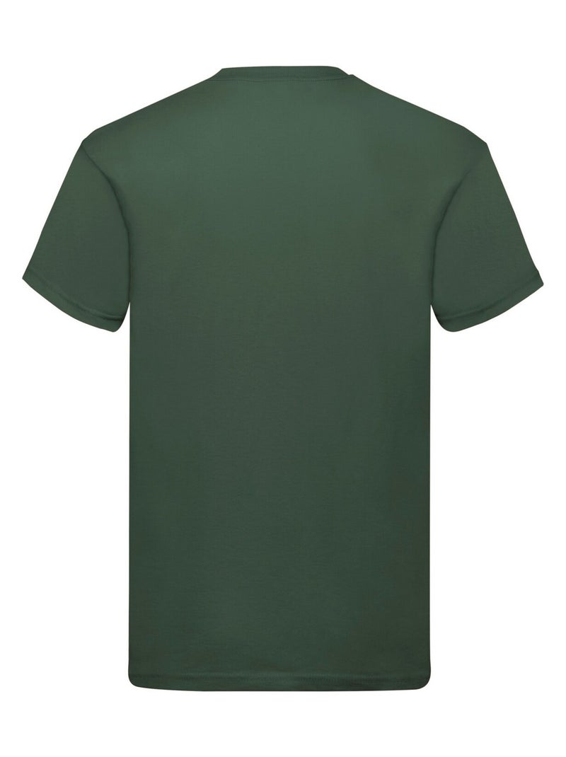 Fruit of the Loom - Camiseta Original de Algodón para Adultos Unisex Verde botella - Kiabi