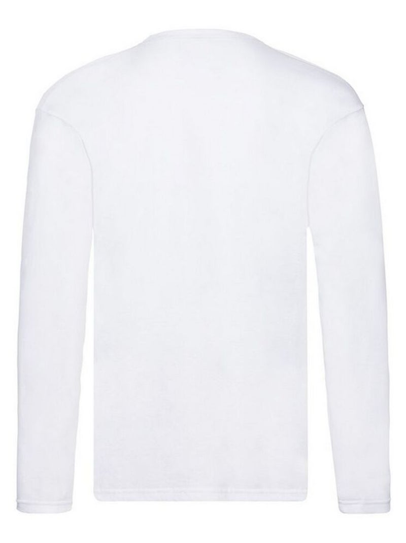 Fruit of the Loom - Camiseta Original de Manga Larga para Hombre Blanco - Kiabi