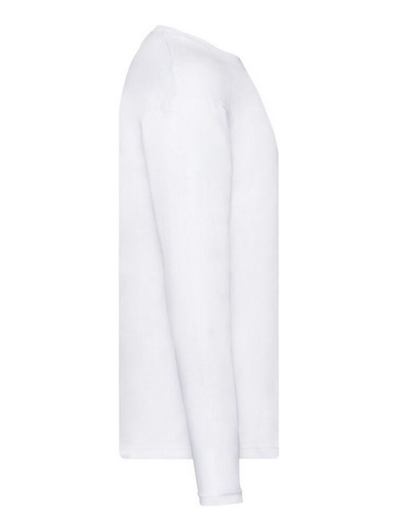 Fruit of the Loom - Camiseta Original de Manga Larga para Hombre Blanco - Kiabi