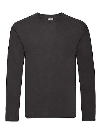 Fruit of the Loom - Camiseta Original de Manga Larga para Hombre