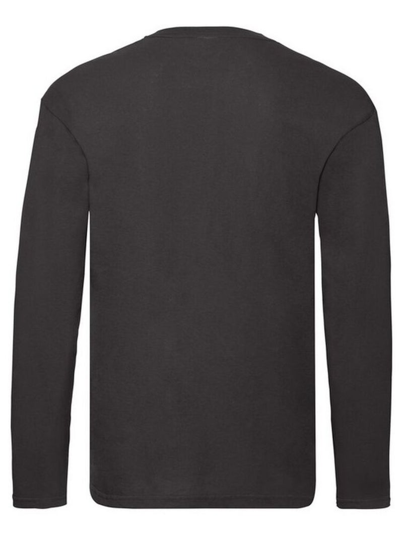 Fruit of the Loom - Camiseta Original de Manga Larga para Hombre Negro - Kiabi