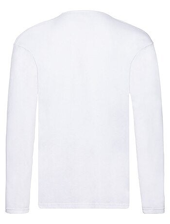 Fruit of the Loom - Camiseta Original Lisos de Manga Larga para Adultos Unisex