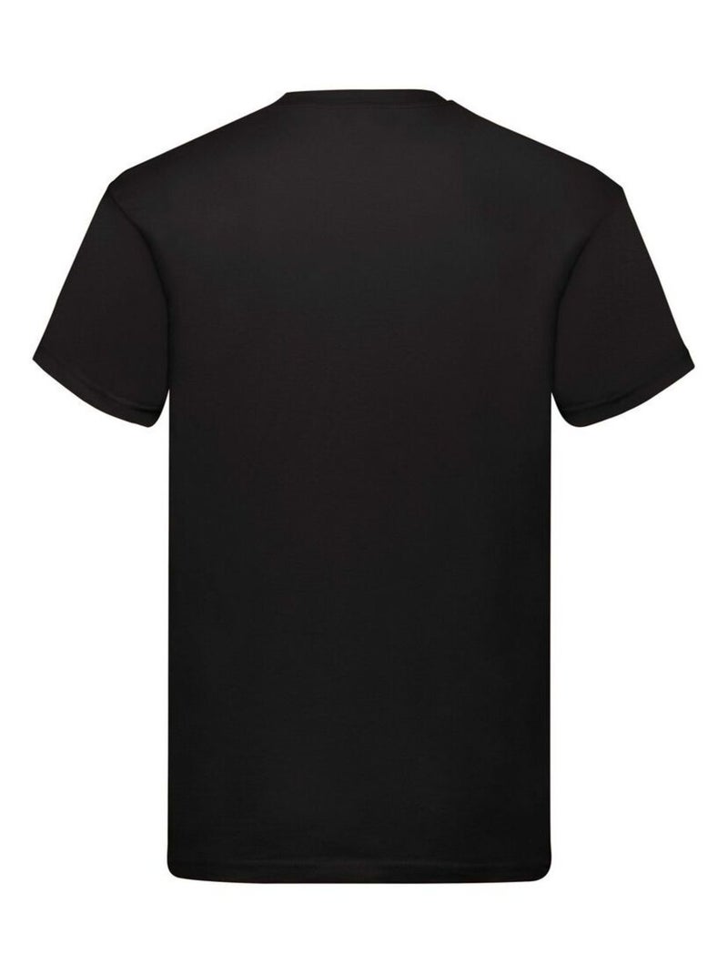 Fruit of the Loom - Camiseta Original para Hombre Negro Blanco - Kiabi