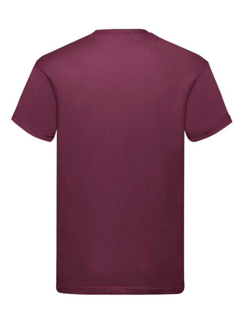 Fruit of the Loom - Camiseta Original para Hombre Rojo burdeos - Kiabi